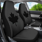 Black Maple Leaf Universal Fit Car Seat Covers GearFrost