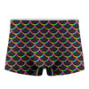 Black Mermaid Scales Pattern Print Men's Boxer Briefs