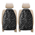 Black Paisley Bandana Pattern Print Car Seat Organizers