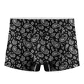 Black Paisley Bandana Pattern Print Men's Boxer Briefs