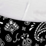 Black Paisley Bandana Pattern Print Sofa Cover