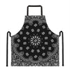 Black Paisley Bandana Print Apron