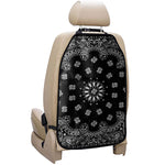 Black Paisley Bandana Print Car Seat Organizers