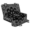 Black Paisley Bandana Print Pet Car Back Seat Cover