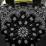 Black Paisley Bandana Print Pet Car Back Seat Cover