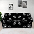 Black Paisley Bandana Print Sofa Cover