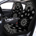 Black Paisley Bandana Print Universal Fit Car Seat Covers