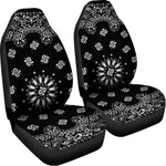 Black Paisley Bandana Print Universal Fit Car Seat Covers