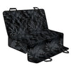 Black Palm Leaf Aloha Pattern Print Pet Car Back Seat Cover