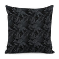 Black Palm Leaf Aloha Pattern Print Pillow Cover