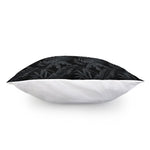 Black Palm Leaf Aloha Pattern Print Pillow Cover