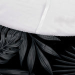 Black Palm Leaf Aloha Pattern Print Sofa Cover