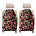 Black Palm Leaf Watermelon Pattern Print Car Seat Organizers