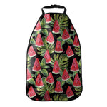 Black Palm Leaf Watermelon Pattern Print Car Seat Organizers