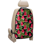 Black Palm Leaf Watermelon Pattern Print Car Seat Organizers