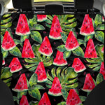 Black Palm Leaf Watermelon Pattern Print Pet Car Back Seat Cover