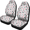 Black Paw And Heart Pattern Print Universal Fit Car Seat Covers