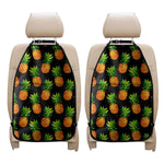 Black Pineapple Pattern Print Car Seat Organizers