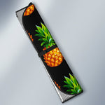 Black Pineapple Pattern Print Car Sun Shade GearFrost