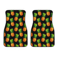 Black Pineapple Pattern Print Front Car Floor Mats