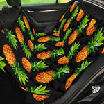 Black Pineapple Pattern Print Pet Car Back Seat Cover