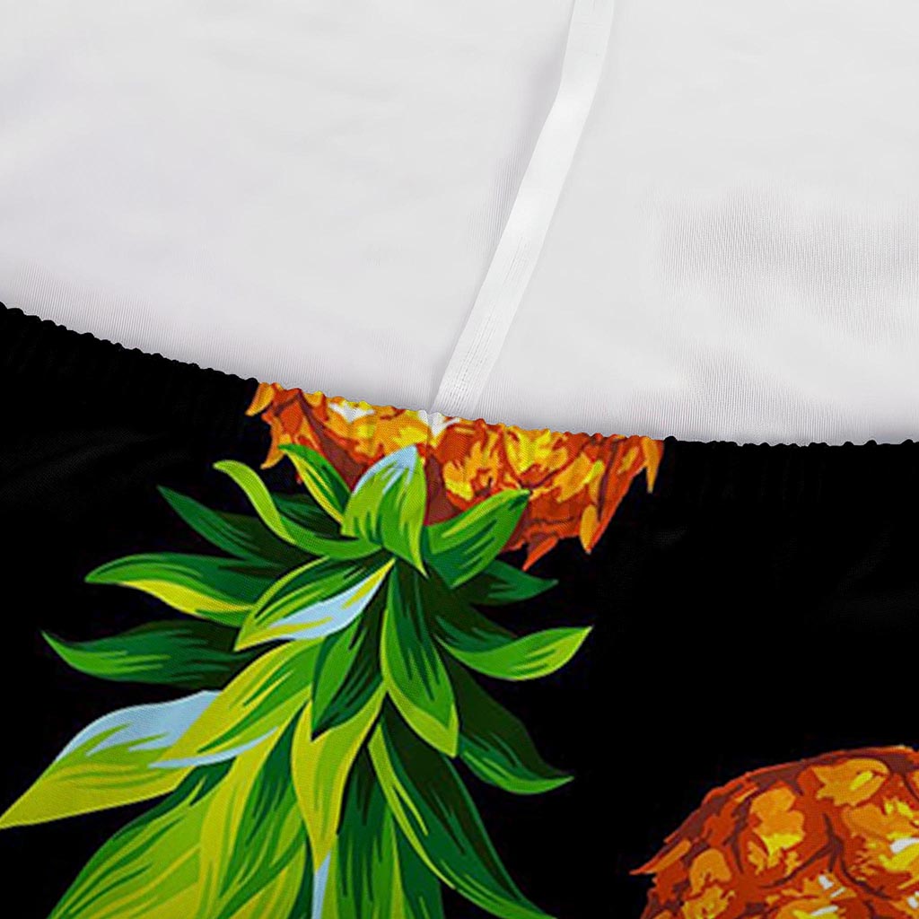 Black Pineapple Pattern Print Sofa Cover