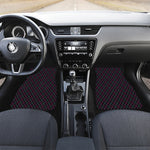 Black Pink And Blue Argyle Pattern Print Front and Back Car Floor Mats