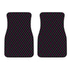 Black Pink And Blue Argyle Pattern Print Front Car Floor Mats