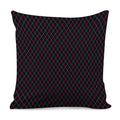 Black Pink And Blue Argyle Pattern Print Pillow Cover