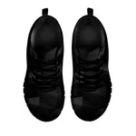 Black Polygonal Geometric Print Black Sneakers