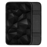 Black Polygonal Geometric Print Car Center Console Cover