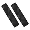 Black Polygonal Geometric Print Car Seat Belt Covers