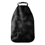 Black Polygonal Geometric Print Car Seat Organizers