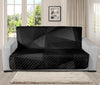 Black Polygonal Geometric Print Futon Protector