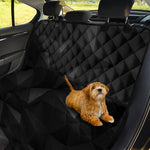 Black Polygonal Geometric Print Pet Car Back Seat Cover