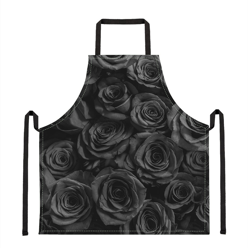 Black Rose Print Apron