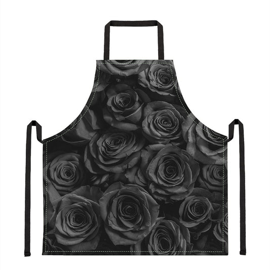 Black Rose Print Apron