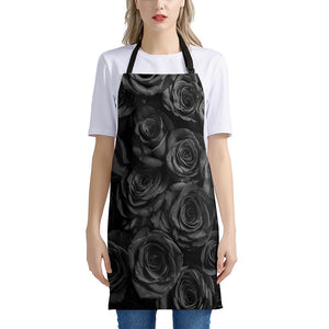 Black Rose Print Apron