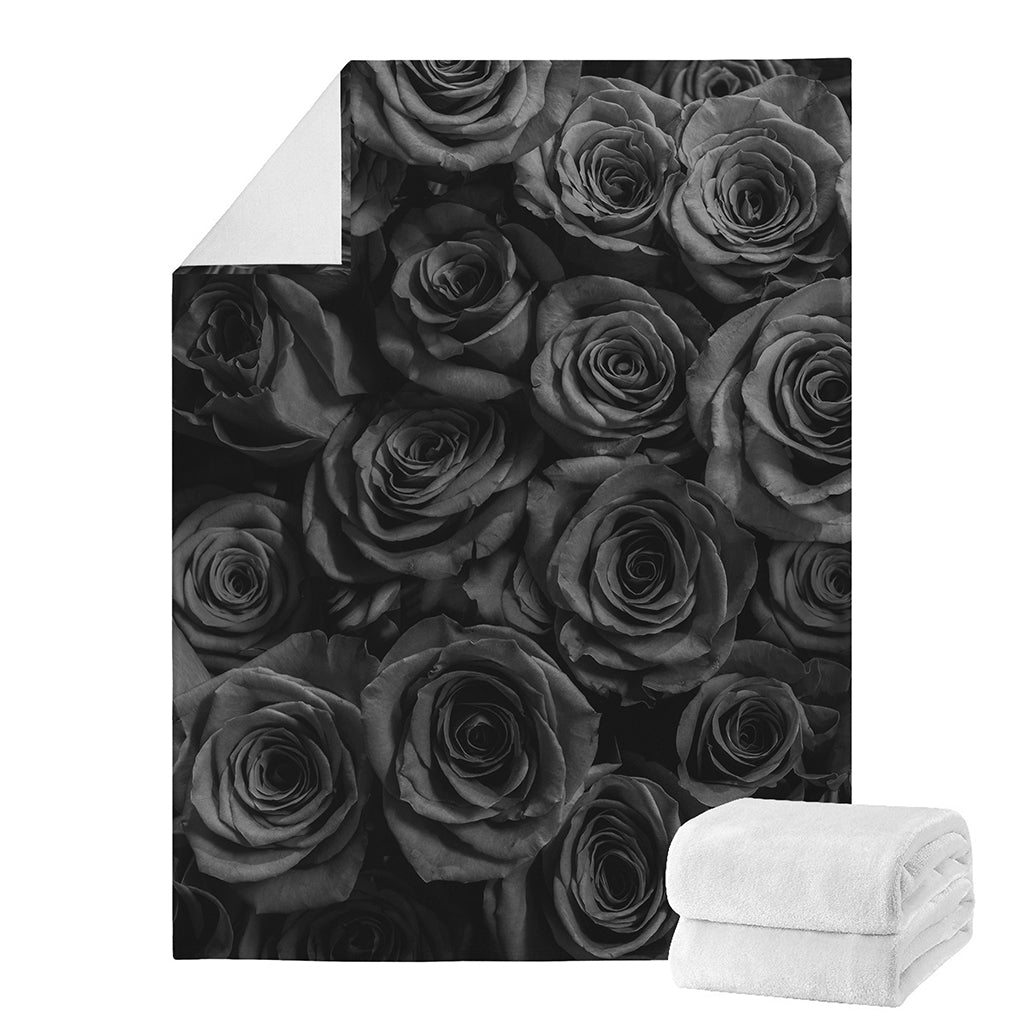 Black Rose Print Blanket