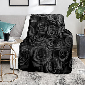 Black Rose Print Blanket