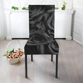 Black Rose Print Dining Chair Slipcover