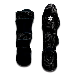 Black Rose Print Muay Thai Shin Guard