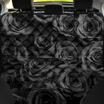 Black Rose Print Pet Car Back Seat Cover