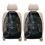Black Samurai Mask Print Car Seat Organizers