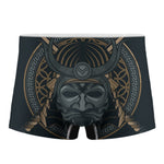 Black Samurai Mask Print Men's Boxer Briefs