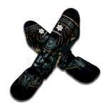 Black Samurai Mask Print Muay Thai Shin Guard