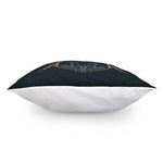 Black Samurai Mask Print Pillow Cover