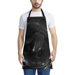 Black Snake Print Apron