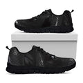 Black Snake Print Black Running Shoes