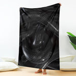 Black Snake Print Blanket